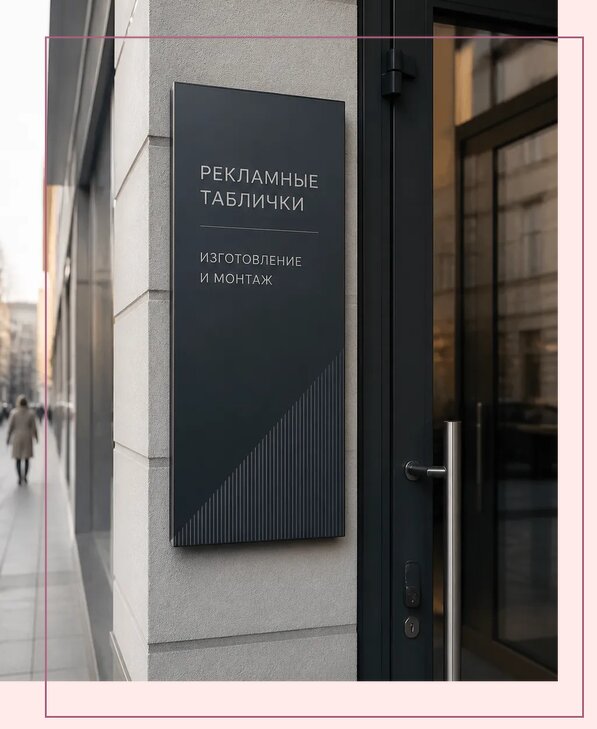 Рекламные таблички в Ивантеевке по цене от 4629 р. | Аванза-Внт