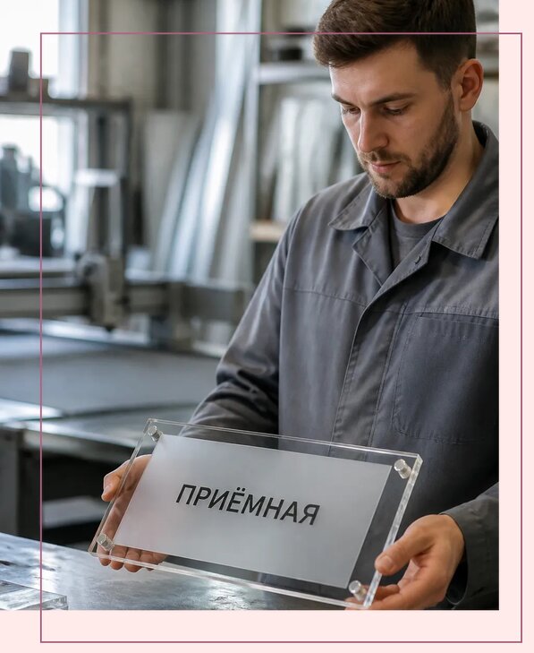 Таблички из оргстекла на заказ в Ивантеевке от 4012 р. | Аванза-Внт