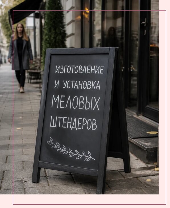 Меловые штендеры в Ивантеевке по цене от 6687 р. | Аванза-Внт